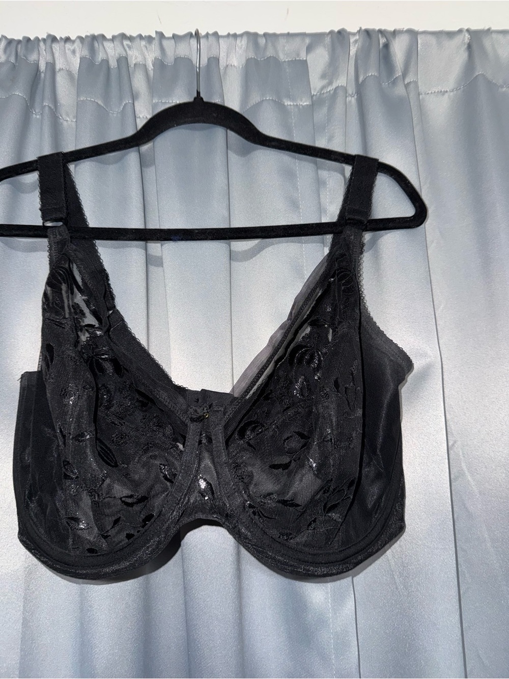 Elomi Black Sheer Lace Underwire Bra
